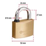 Candado-de-laton-50-mm-gancho-corto-en-blister