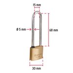 Candado-de-laton-30-mm-gancho-extra-largo-en-blister