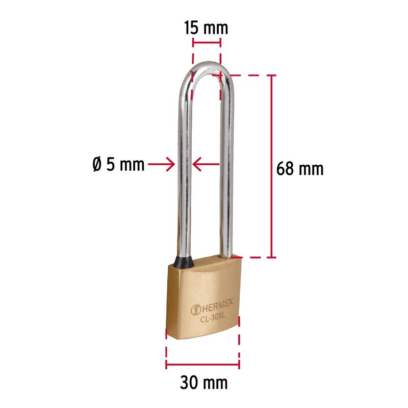 Candado-de-laton-30-mm-gancho-extra-largo-en-blister