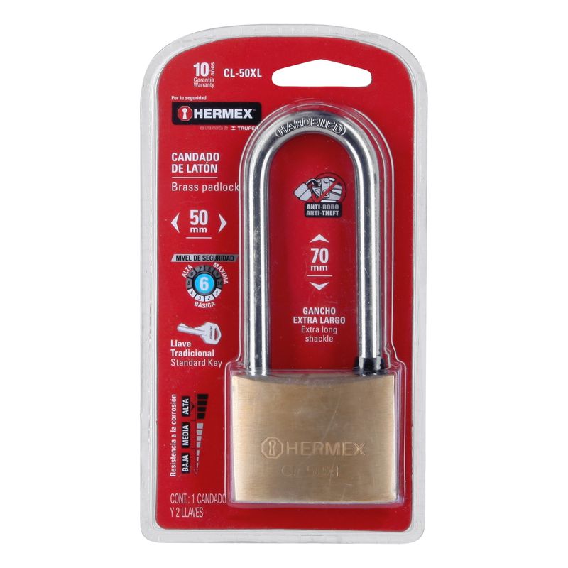 Candado-de-laton-50-mm-gancho-extra-largo-en-blister