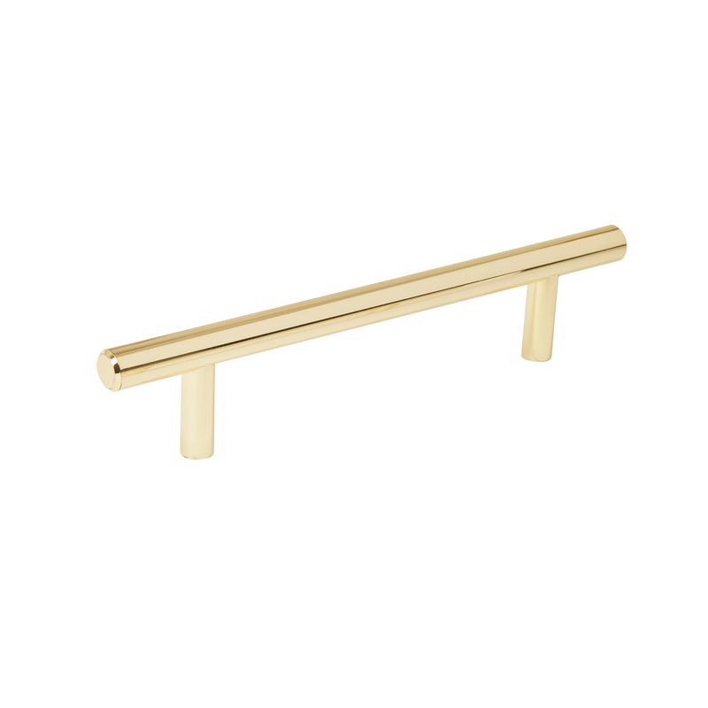 Jaladera-de-acero-128-mm-estilo--Cilindro--laton-brillante