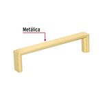 Jaladera-metalica-de-96-mm-estilo--Andamio--laton-brillante