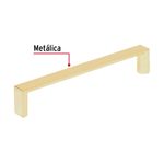 Jaladera-metalica-de-128-mm-estilo--Andamio--laton-brillante