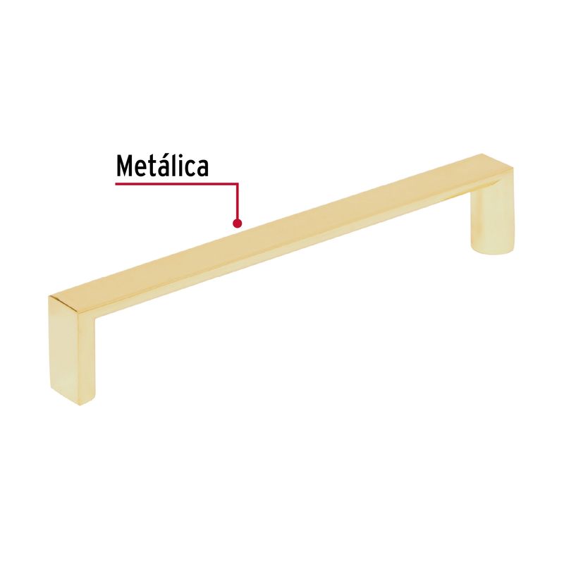 Jaladera-metalica-de-128-mm-estilo--Andamio--laton-brillante