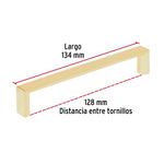 Jaladera-metalica-de-128-mm-estilo--Andamio--laton-brillante