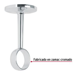 Soporte central para tubo redondo de clóset - HERMEX