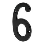 Numero-6-de-laton-solido-4--negro