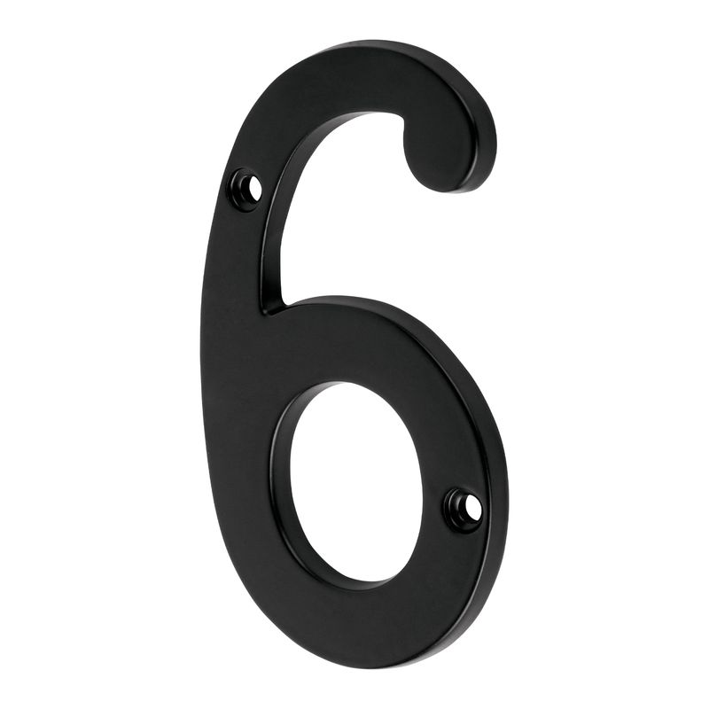 Numero-6-de-laton-solido-4--negro