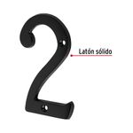 Numero-2-de-laton-solido-4--negro