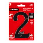 Numero-2-de-laton-solido-4--negro