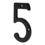 Numero-5-de-laton-solido-4--negro