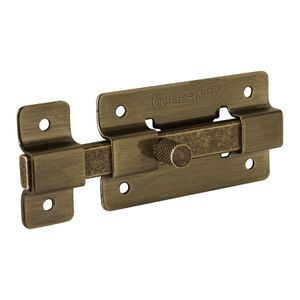 Pasador de barra plana 3", latón antiguo - TRUPER