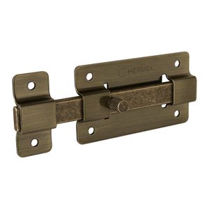 Pasador de barra plana 4", latón antiguo - TRUPER