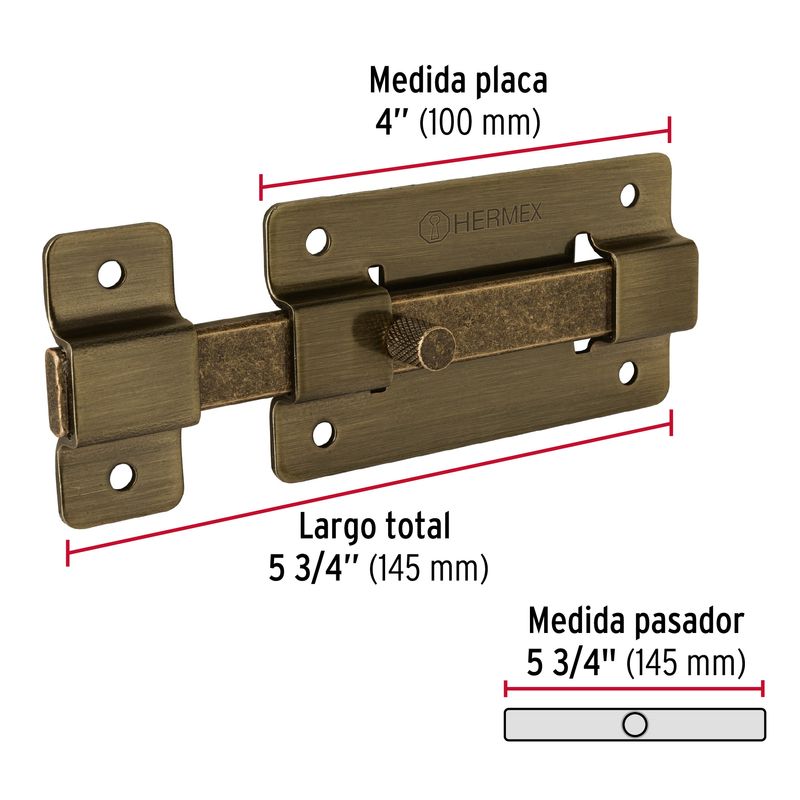 Pasador-de-barra-plana-4--laton-antiguo