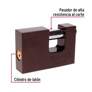 Candado antipalanca 70 mm cuerpo de hierro - TRUPER