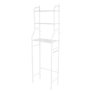Mueble organizador blanco para baño con 3 repisas - FOSET