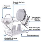 Escurridor-de-acero-cromado-con-2-niveles-para-trastes