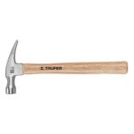 Martillo-pulido-16-oz-uña-recta-mango-madera