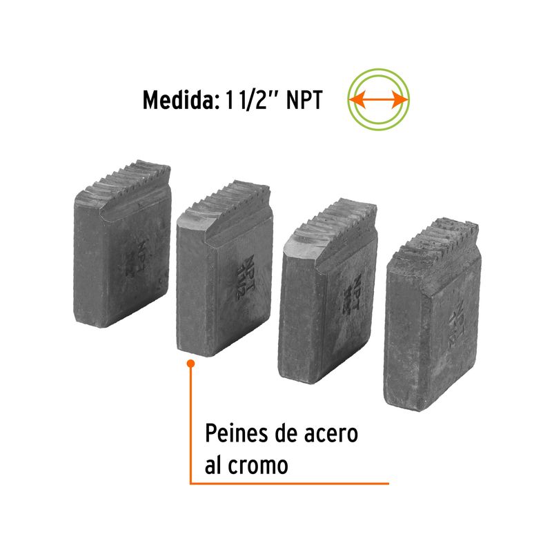 Juego-de-4-peines-1-1-2--para-tarrajas-TA-850-y-TA-851