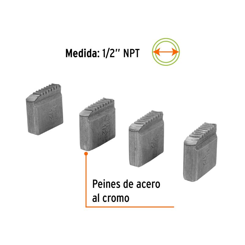 Juego-de-4-peines-1-2--para-tarrajas-TA-850-y-TA-851