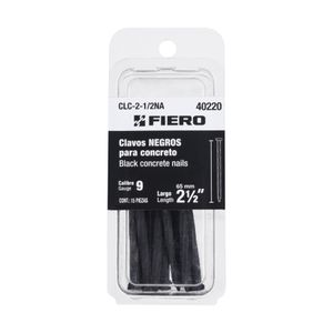 Blíster con 15 clavos negros para concreto 2-1/2" - TRUPER
