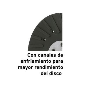 Respaldo para discos de lija 4-1/2", eje 5/8-11 - TRUPER