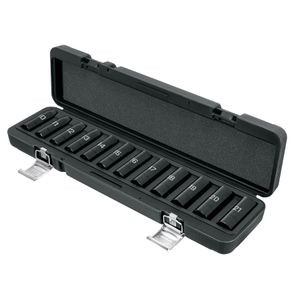 Juego de 12 dados largos de impacto cuadro 1/2", 6 puntas mm - TRUPER