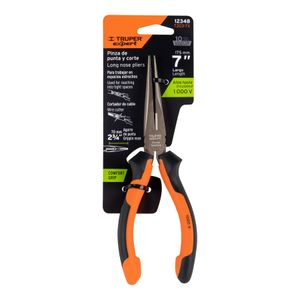 Pinza punta y corte 7" mango Comfort Grip Expert - TRUPER