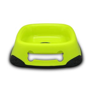 Plato para mascotas de 24 cm con empuñadura en forma de huesito. - PUPPY & CO