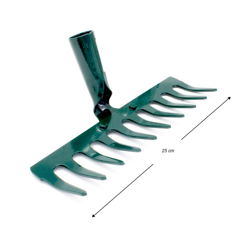 Rastrillo-de-jardin-de-10-dientes-con-estructura-de-acero-y-pintura-anti-oxido.-Retira-residuos-y-nivela-superficies.