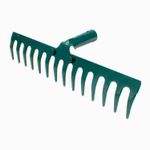 Rastrillo-de-jardin-de-14-dientes-con-estructura-de-acero-y-pintura-anti-oxido.-Retira-residuos-y-nivela-superficies.