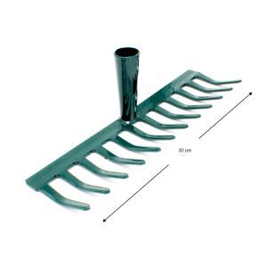 Rastrillo reforzado de 12 dientes con estructura de acero y pintura anti óxido. - WRT