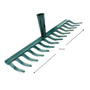 Rastrillo reforzado de 14 dientes con estructura de acero y pintura anti óxido. - WRT