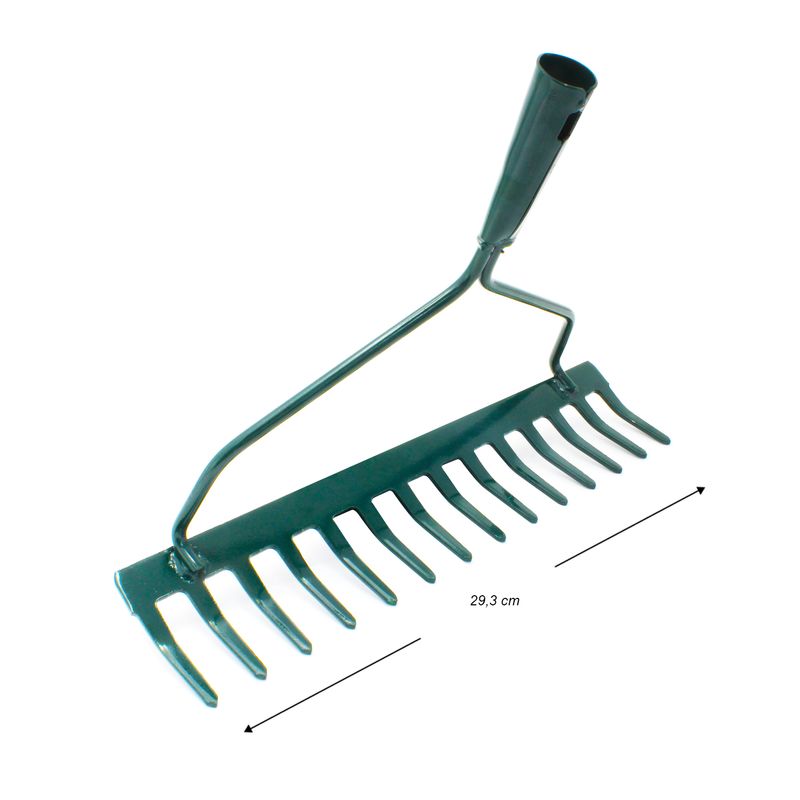Rastrillo-clasico-de-14-dientes-con-estructura-de-acero-y-pintura-anti-oxido.-Retira-residuos-y-nivela-superficies.