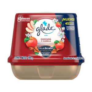 Ambiental tipo cubo con gel aromatizante MANZANA Y CANELA; 180 gr. - GLADE