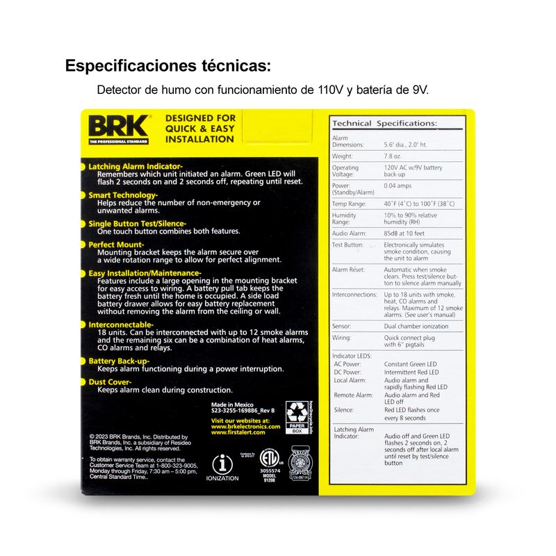 Detector-de-humo-para-interconexiones-de-seguridad.-Doble-alarma-IONIZADA-de-85-dB-hasta-3-metros-de-ultima-generacion.