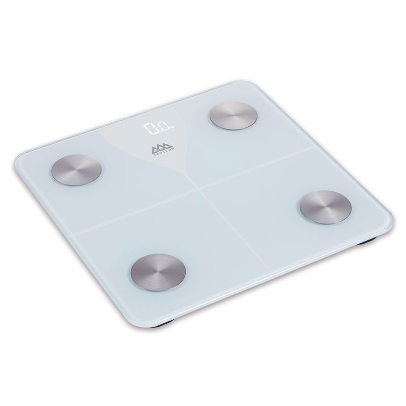 Balanza-digital-inteligente-de-vidrio-templado-con-conexion-a-smartphone-por-aplicacion-y-Bluetooth.-Resiste-180-kg.