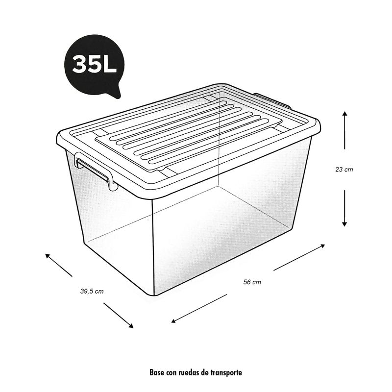 Guardatodo-de-35-litros--con-llantas-de-transporte-tapa-y-seguros-antiapertura.-Perfecto-para-almacenar-y-organizar.
