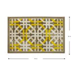 Alfombra-de-pie-de-cama-con-diseño-de-FIGURAS-ENTRAMADAS-y-textura-afelpada-de-tacto-suave-con-base-antideslizante.