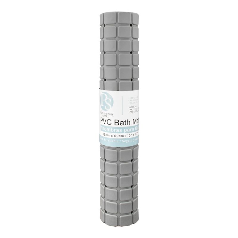 Alfombra baño antideslizante cuadros gris grd - Productos - Tendencia Única