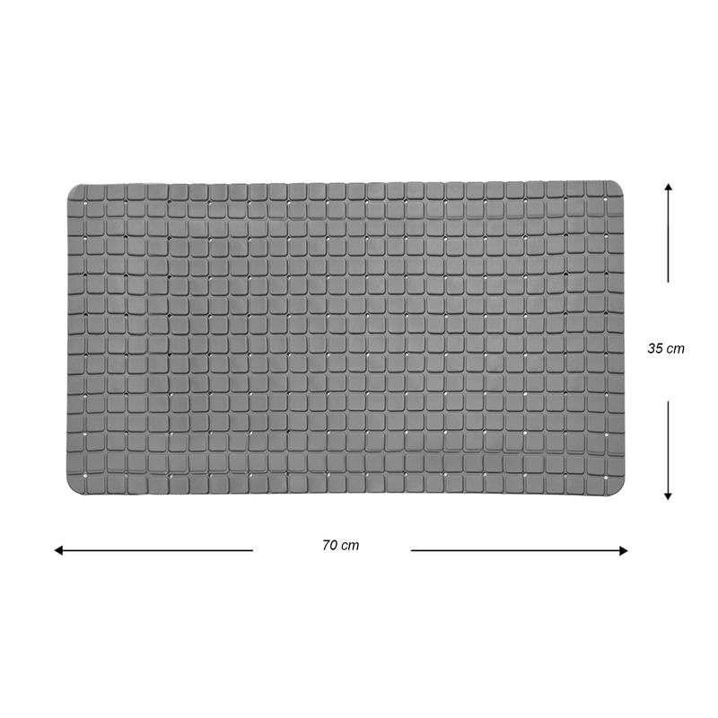 Alfombra-de-baño-antideslizante-de-fabricacion-plastica-con-diseño-de-CUADROS-antiderrapantes-y-base-con-ventosas.