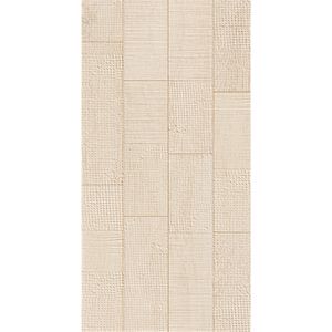 ceramica decorado para pared satin TESSILE BEIGE 30X60 CJ1.98MT - RIALTO