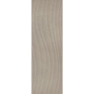 ceramica decorado para pared satin ONDULATO CHOCOLATE RECT 25X75 CJ1.48MT - RIALTO