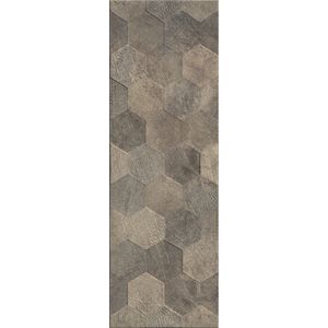 ceramica decorado para pared satin HEXA STONE RECT 25X75 CJ1.48MT - RIALTO