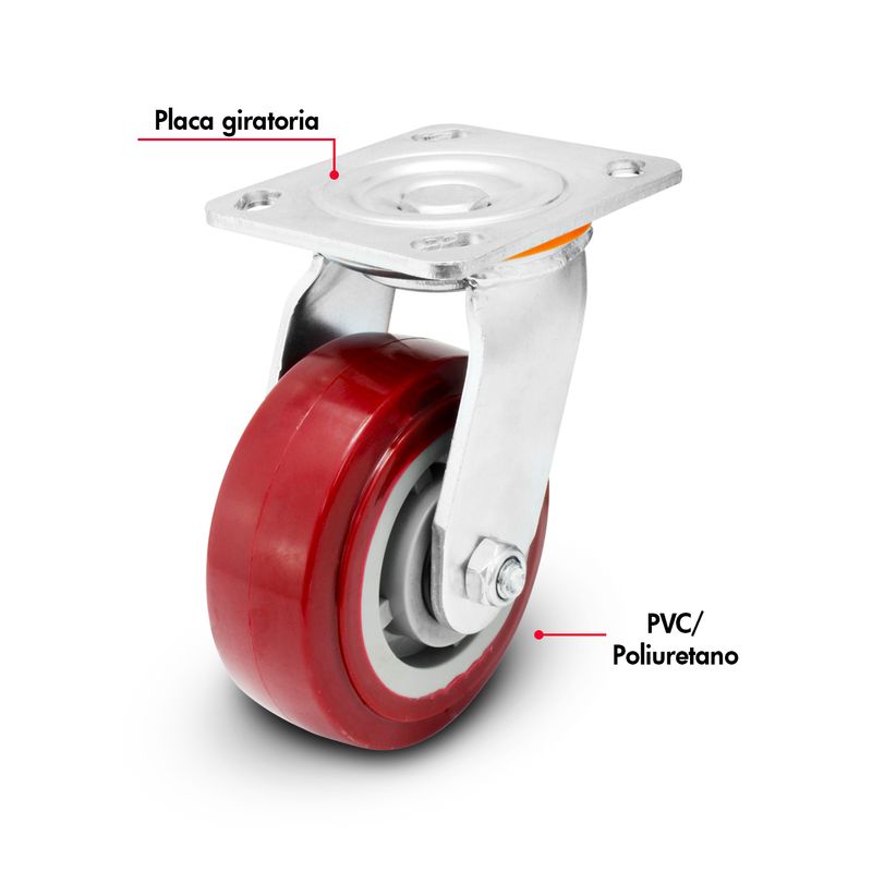 Garrucha-de-5-pulgadas-con-llanta-de-PVC-y-poliuretano--y-plataforma-giratoria-de-360º.-CARGA-PESADA-de-300-kg.