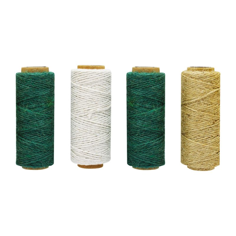 Juego-de-carretes-para-jardineria-a-base-de-yute-natural-con-resistencia-a-tensiones.-Cada-carrete-rinde-35-m--pack-x-4.