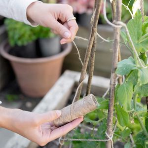 Juego de carretes para jardinería a base de yute natural con resistencia a tensiones. - GARDEN DEPOT