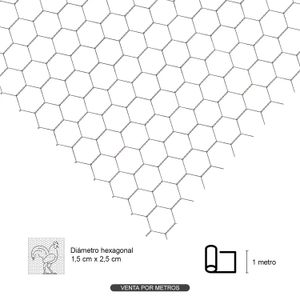 Malla hexagonal de alambre galvanizado flexible de 10 mm. - IDEAL ALAMBREC