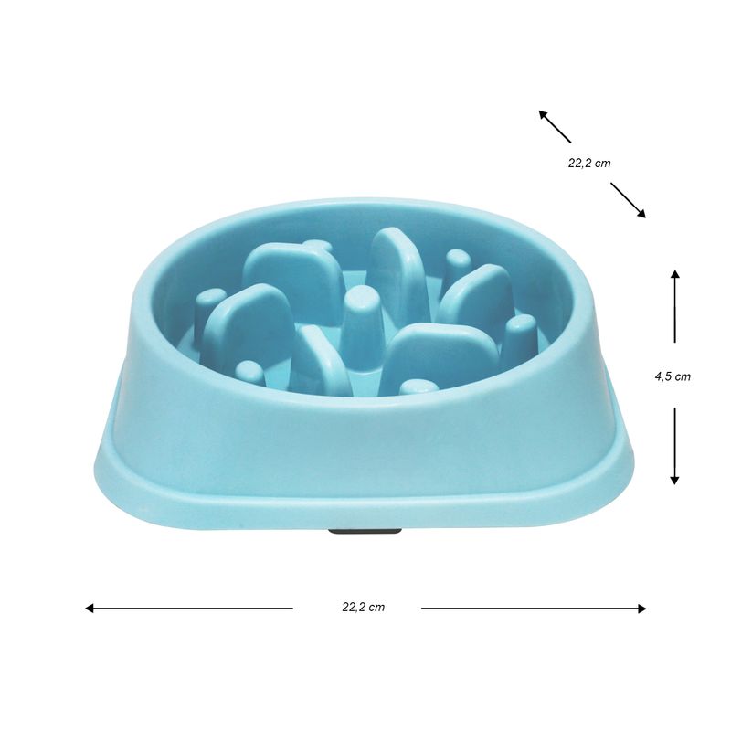 Plato-para-mascotas-plastico--con-diseño-interno-para-calmar-el-estres-y-la-ansiedad-alimentaria.