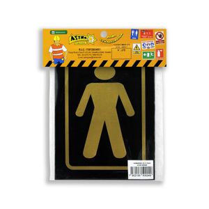 Letrero estandarizado de BAÑO HOMBRES. - ASTRO PUBLICIDAD